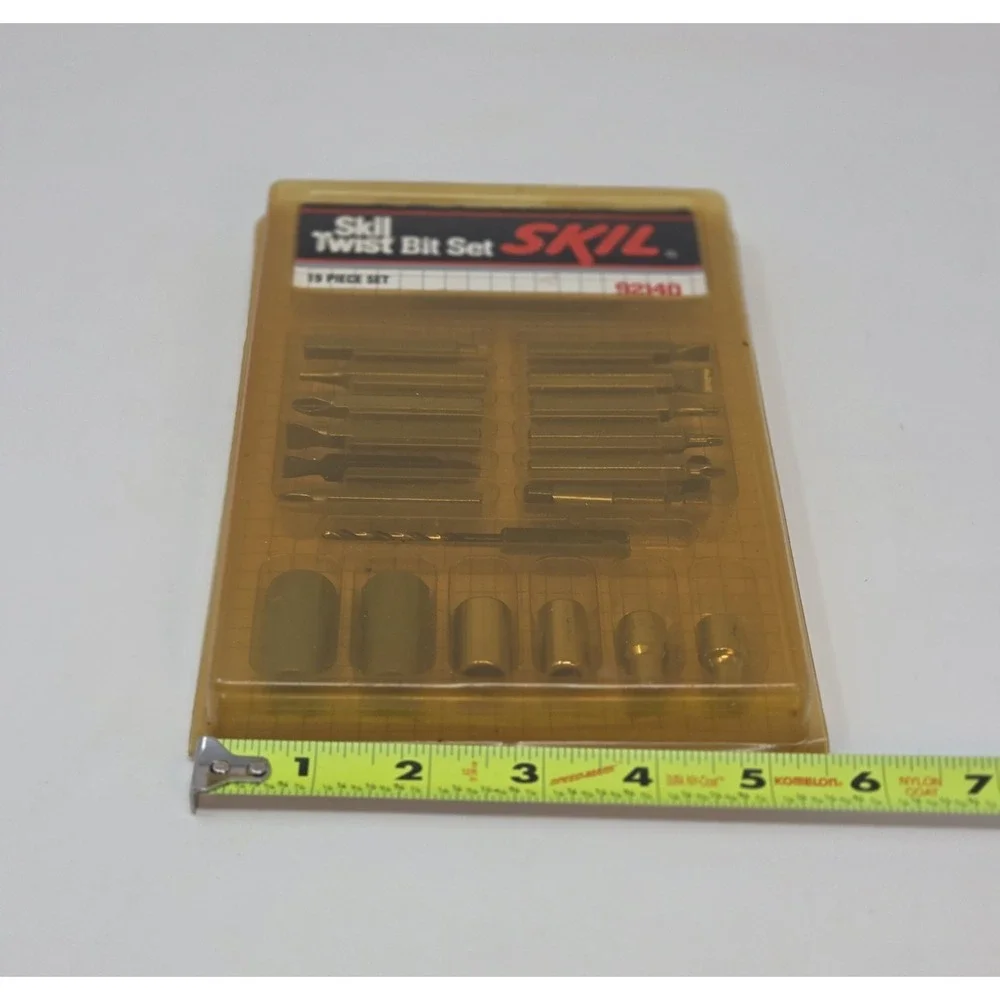 Skil Twist Bit Set 92140 19 Pc Vintage Phillips Torx Robertson Socket USA